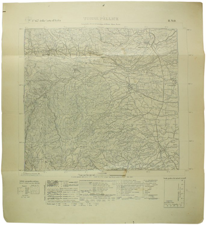 TORRE PELLICE. F°67 - II.N.O. della Carta d'Italia.