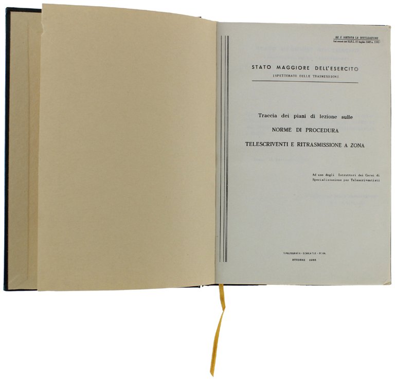 Traccia dei piani di lezione sulle NORME DI PROCEDURA TELESCRIVENTI …