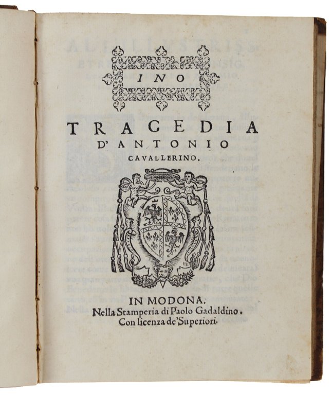 TRAGEDIE D'ANTONIO CAVALLERINO