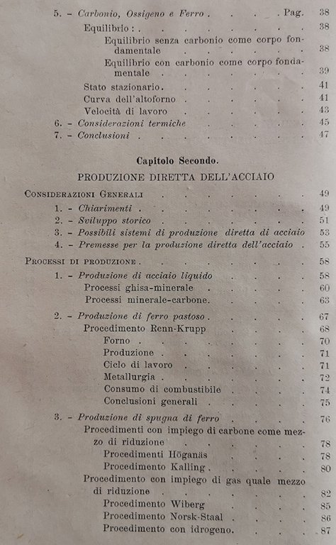 TRATTAMENTO SIDERURGICO DEI MINERALI DI FERRO con particolare riferimento ai …