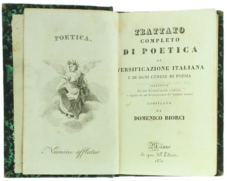 TRATTATO COMPLETO DI POETICA DI VERSIFICAZIONE ITALIANA E DI OGNI …