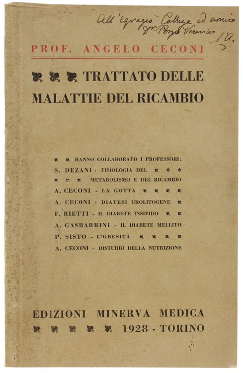 TRATTATO DELLE MALATTIE DEL RICAMBIO.