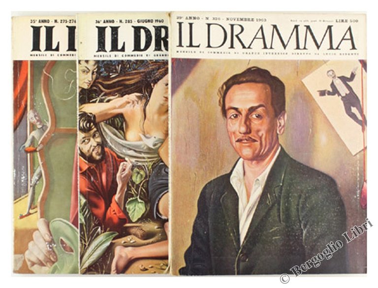 TRE COPERTINE ORIGINALI DI GREGORIO SCILTIAN.