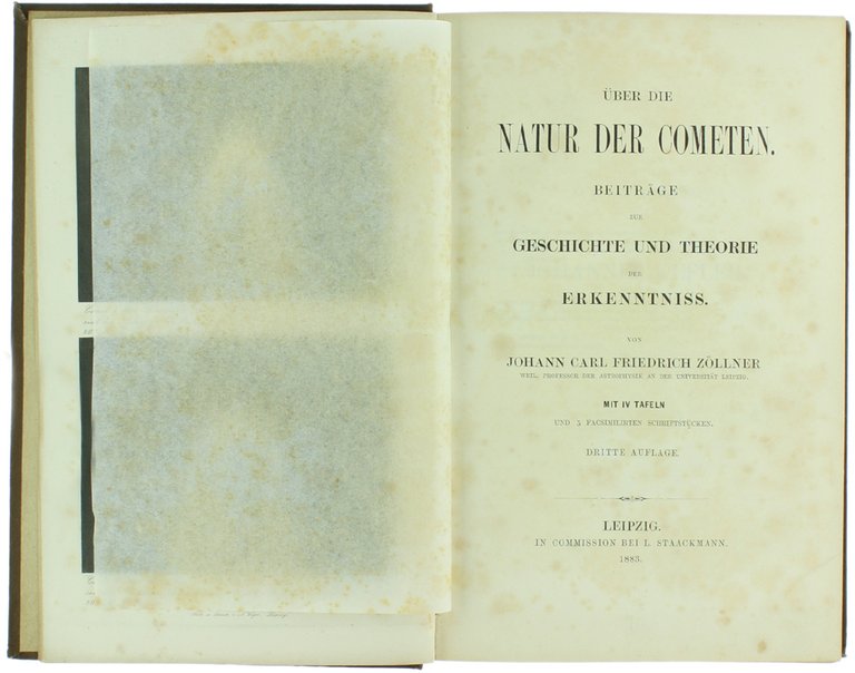 ÜBER DIE NATUR DER COMETEN. Beiträge zur Geschichte und Theorie …