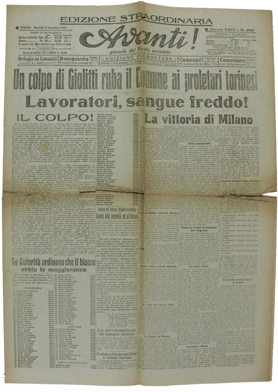 UN COLPO DI GIOLITTI RUBA IL COMUNE AI PROLETARI TORINESI. … | Immagine Gallery 2