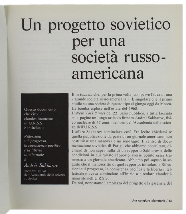 UN PROGETTO SOVIETICO PER UNA SOCIETA' RUSSO-AMERICANA - IL TESTO …