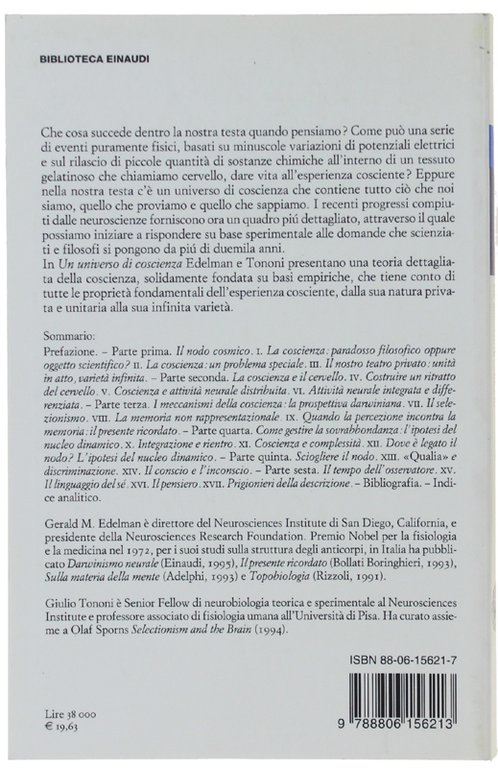 UN UNIVERSO DI COSCIENZA. Come la materia diventa immaginazione