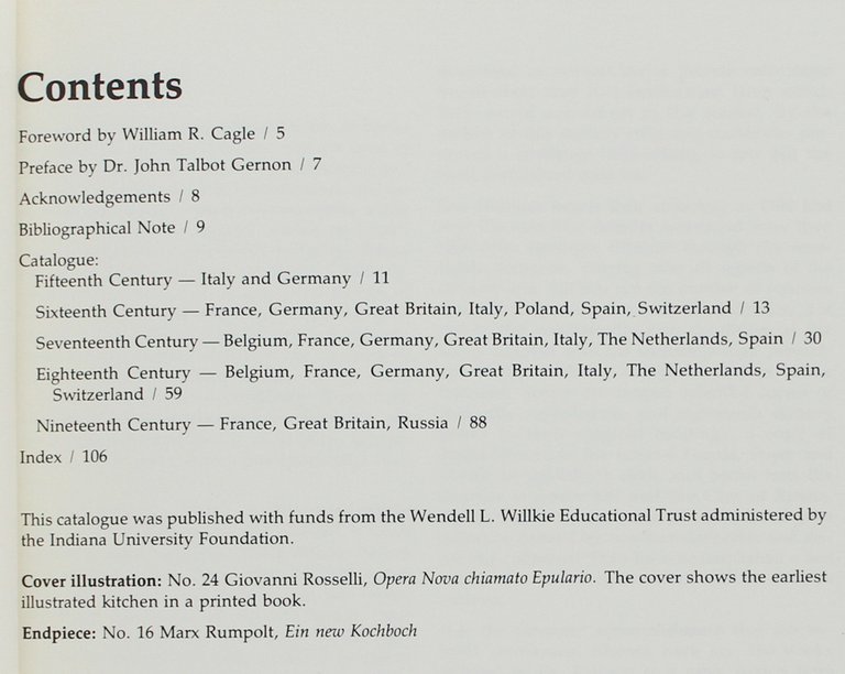 UNE AFFAIRE DE GOUT. A Selection of Cookbooks: 1475 to …