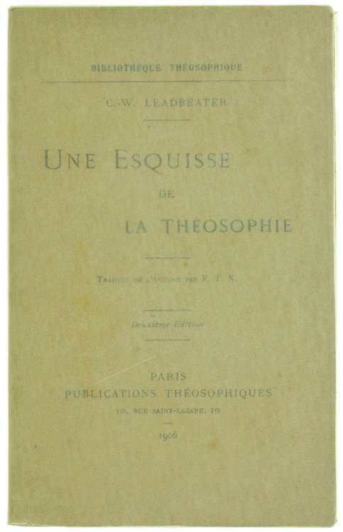 UNE ESQUISSE DE LA THEOSOPHIE.