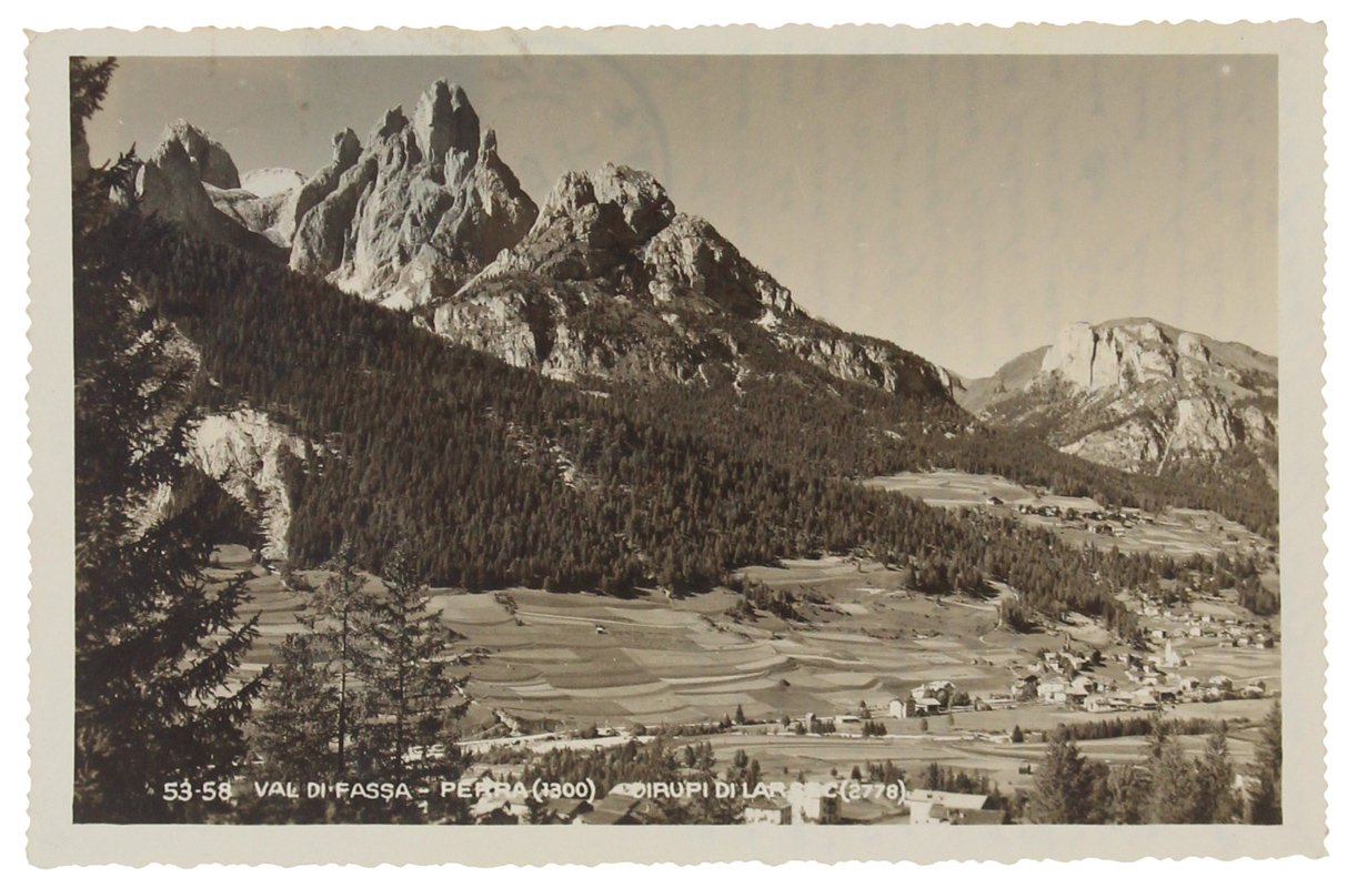 VAL DI FASSA - PERRA. Dirupi di Larsec. Cartolina del …