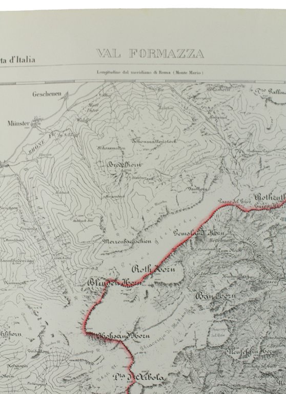 VAL FORMAZZA. Foglio 5 - II della Carta d'Italia, scala …