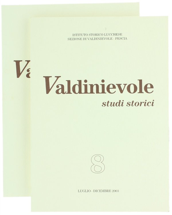 VALDINIEVOLE - Studi storici n. 7 - 8.