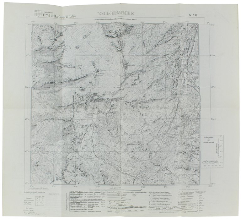 VALGRISANCHE. F° 41 IV N.O. della Carta d'Italia.