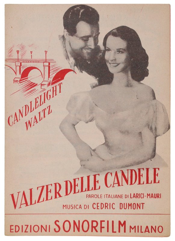 VALZER DELLE CANDELE. Spartito x canto mandolino o fisarmonica