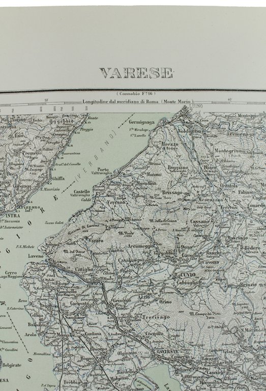 VARESE. Foglio 31 della Carta d'Italia, scala di 1:100.000, cm …