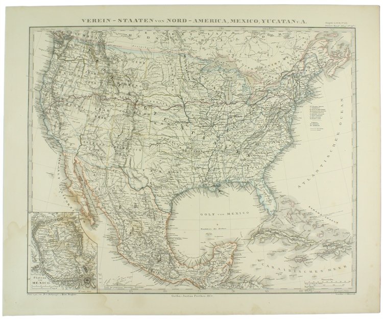 VEREIN-STAATEN VON NORD-AMERICA, MEXICO, YUCATAN U.A.