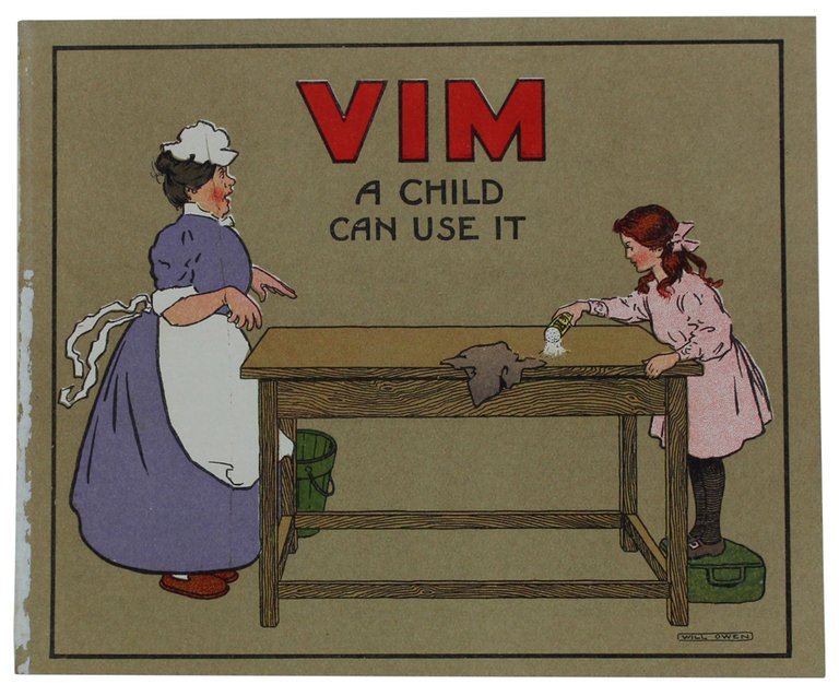VIM. A Child can use it. Cromolitografia ORIGINALE del 1912 …