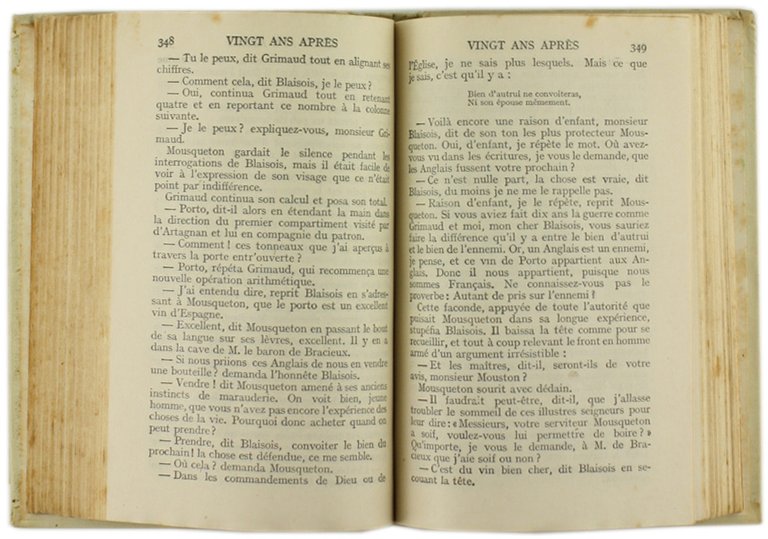 VINGT ANS APRES. Tome I - Tome II.