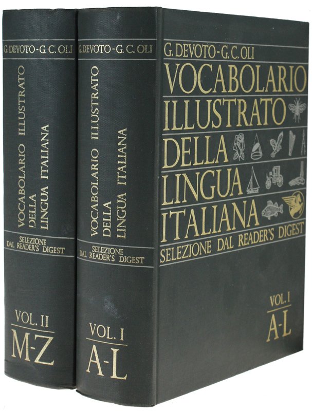 VOCABOLARIO ILLUSTRATO DELLA LINGUA ITALIANA. [prima edizione]