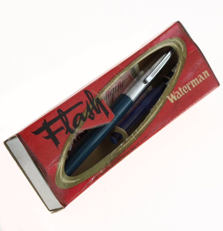 WATERMAN FLASH penna stilografica vintage (1963) astuccio, cartuccia, garanzia, istruzioni | Immagine Gallery 1