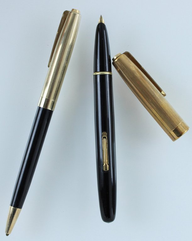 WATERMAN'S Fountain Pen & Pencil vintage. Pennino oro, astucccio Tutto …