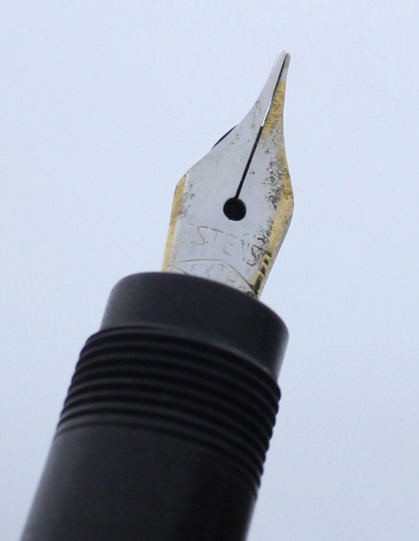 Stilografica WATERMAN'S IDEAL FOUNTAIN PEN ebanite vintage pennino rientrante, funzionante