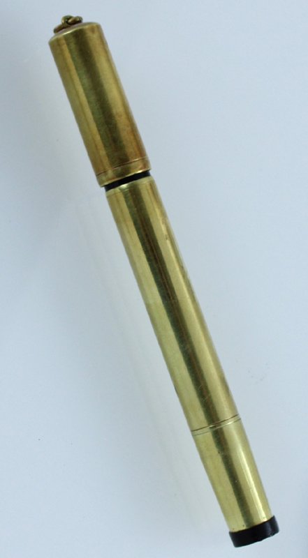 WATERMAN'S IDEAL FOUNTAIN PEN laminata oro, pennino 14 Kt rientrante, …