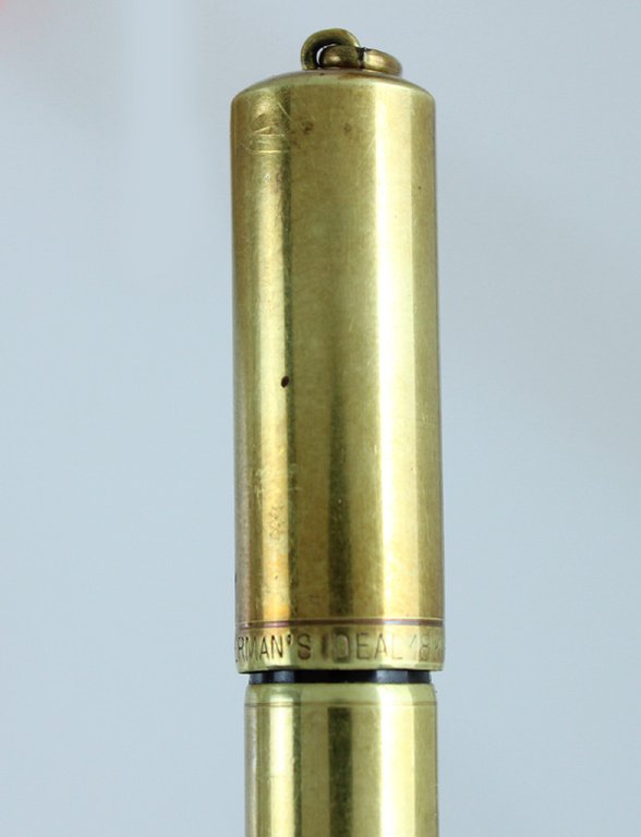 WATERMAN'S IDEAL FOUNTAIN PEN laminata oro, pennino 14 Kt rientrante, …
