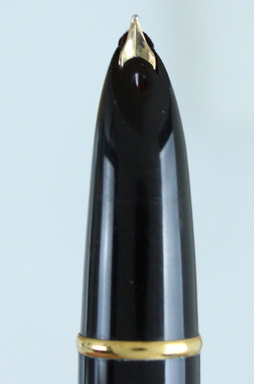 WATERMAN'S X-PEN. Stilografica, riempim. capillare, cappuccio laminato oro NUOVA