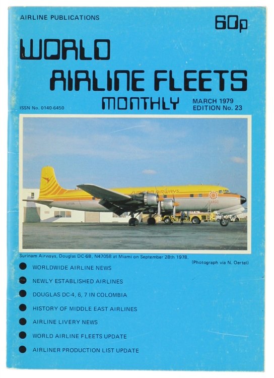 WORLD AIRLINE FLEETS Monthly - March 1979 - No. 23.