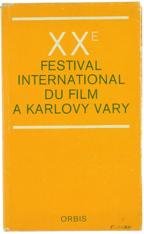 XXe FESTIVAL INTERNATIONAL DU FILM A KARLOVY VARY.