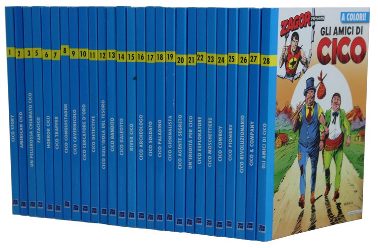 ZAGOR PRESENTA CICO. Serie di 27 albi 1-28 (manca il …