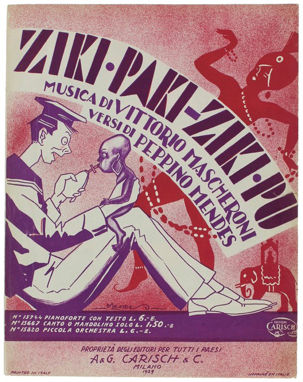 ZIKI-PAKI ZIKI-PU'. Canzone one-step (spartito).