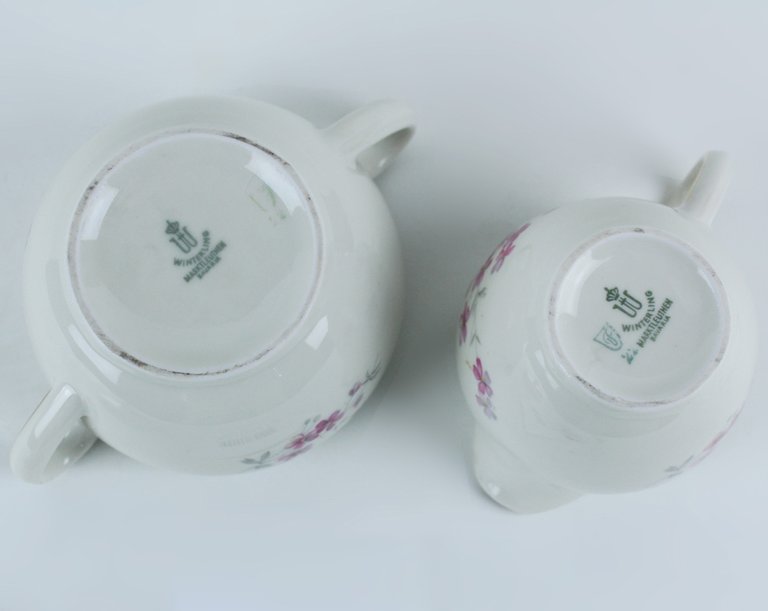 ZUCCHERIERA E BRICCO LATTE PORCELLANA BAVARIA VINTAGE