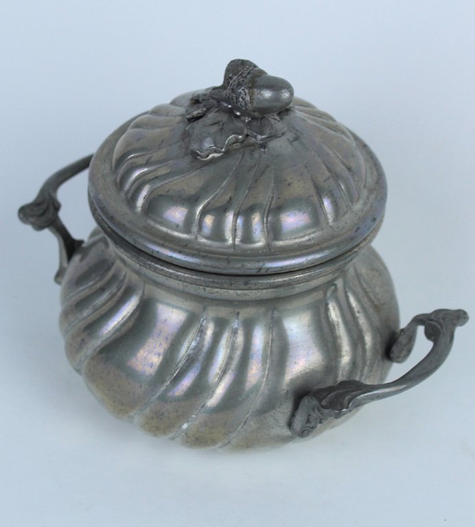 ZUCCHERIERA VINTAGE PELTRO MARCHIO "San NAZARO- Peltro 12/2".