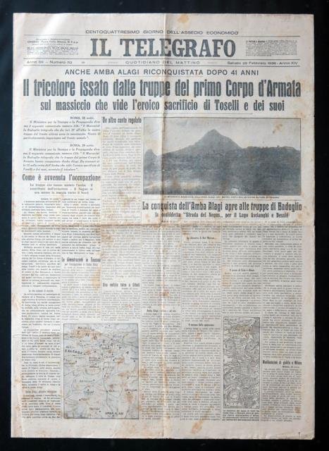 Anche Amba Alagi riconquistata dopo 41 anni. Il tricolore issato …