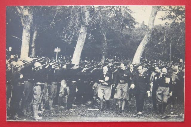 Benito Mussolini, Italo Balbo e Vittorio Emanuele III.