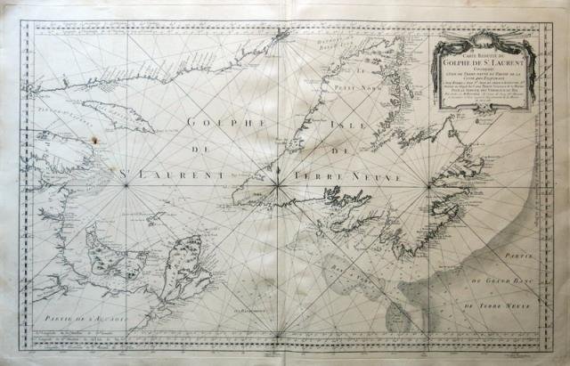 Carte réduite du Golphe de S.t Laurent. Contenant l'Isle de …