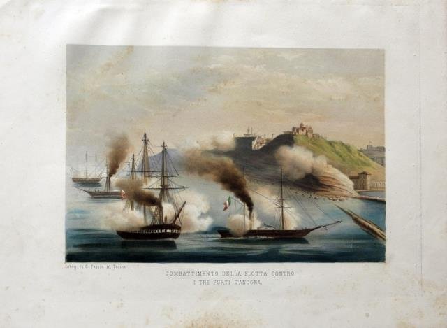 Combattimento della flotta contro i tre forti di Ancona.