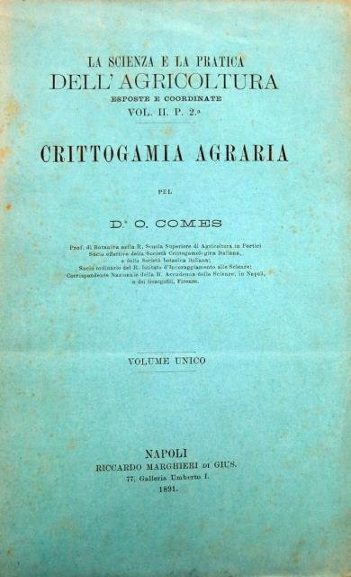 Crittogamia agraria.