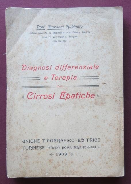 Diagnosi differenziale e terapia delle cirrosi epatiche.