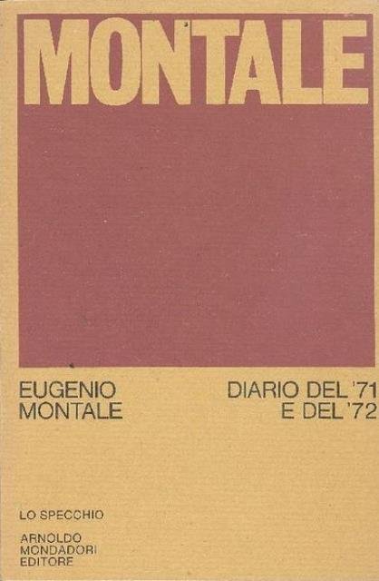 Diario del '71 e del '72.