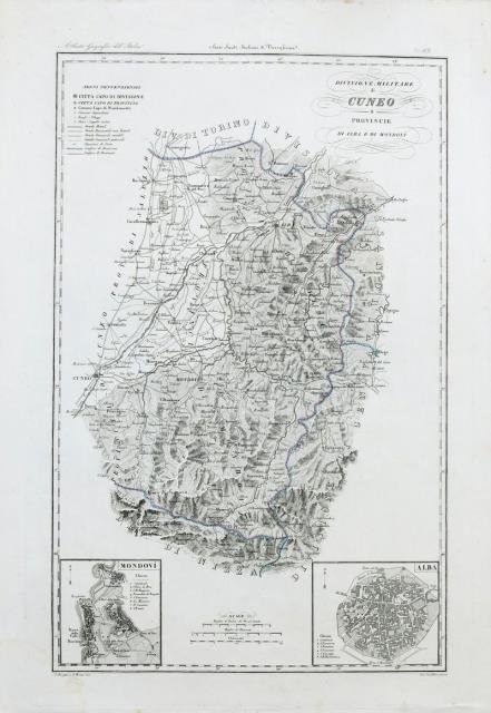 Divisione Militare di Cuneo. Province di Alba e di Mondovì.