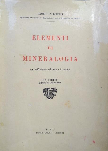 Elementi di mineralogia.