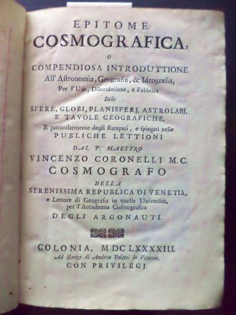 Epitome cosmografica o Compendiosa Introduttione all'Astronomia, Geografia, & Idrografia, per …