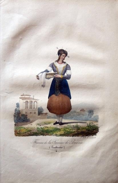 Femme de la Province de Brescia. (Lombardie).