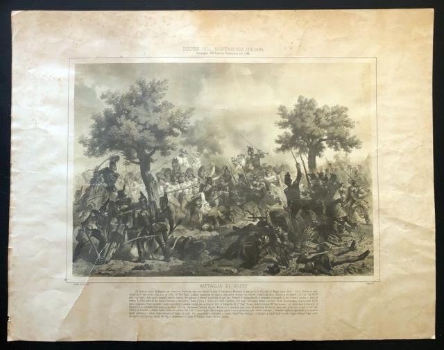 Guerra dell'Indipendenza Italiana. Campagna dell'Esercito Piemontese nel 1848. Battaglia di …