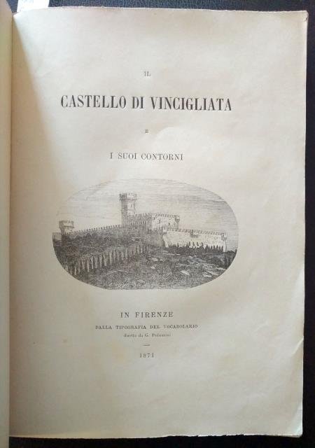 Il castello di Vincigliata e i suoi contorni.