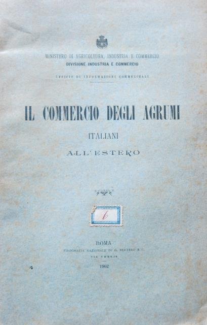 Il commercio degli agrumi italiani all'estero.