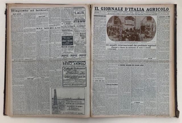 Il Giornale d'Italia Agricolo. Annate 1927 - 1928.